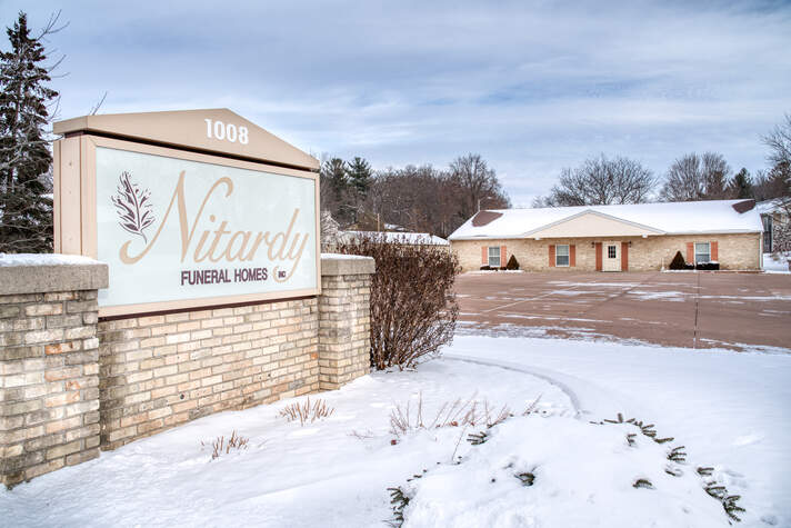 Nitardy Funeral Homes Fort Atkinson, signage