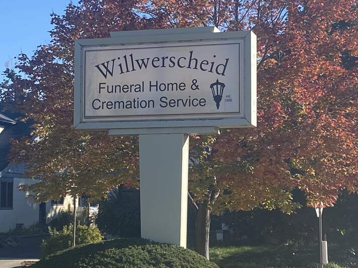 Willwerscheid Funeral Home, signage