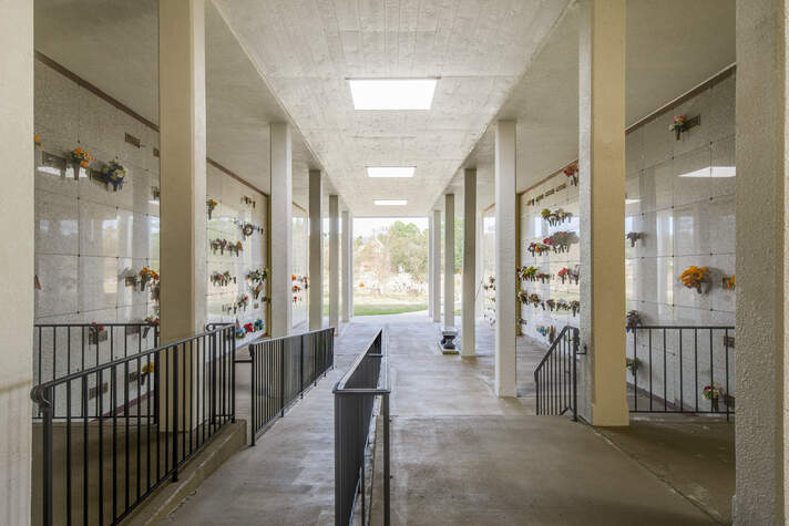 Greenlawn Memorial Park, mausoleum interior