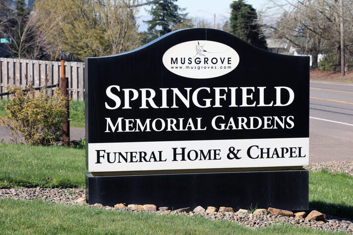 Springfield Memorial Funeral Home, signage