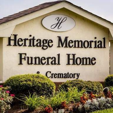 Heritage Memorial Funeral Home, sign