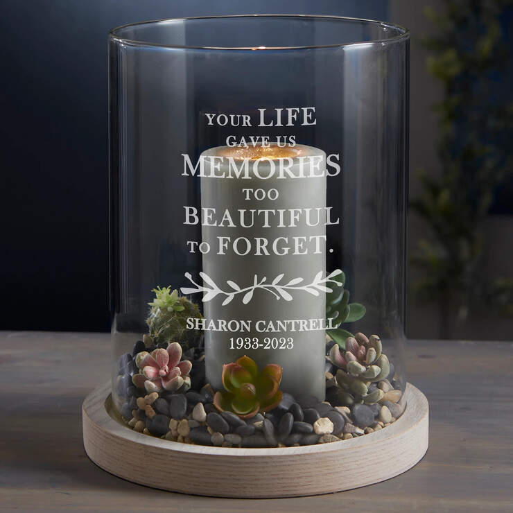 Personalized Memories Hurricane Lamp