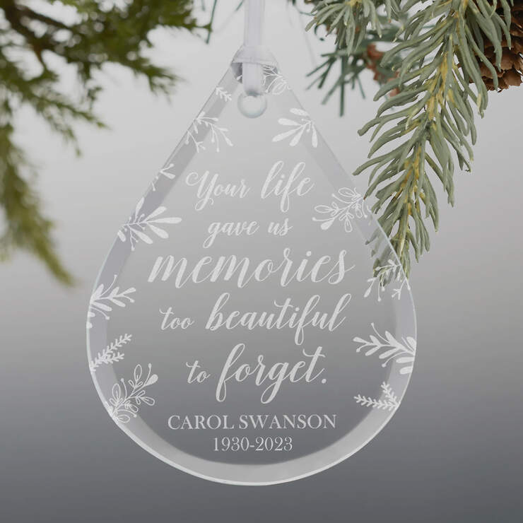 Engraved Memories Ornament