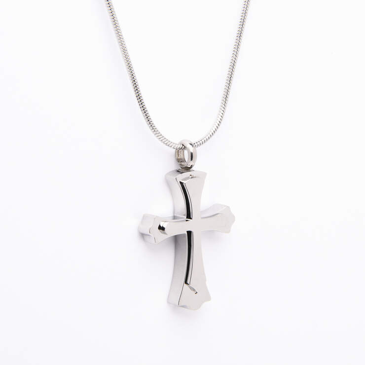 Stainless Steel Cross Pendant With Chain