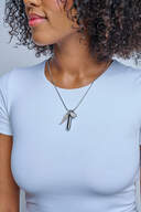 Eternal Love Angel Wing Pendant with Chain image number 7