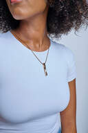 Radiant Twist Pendant with Chain: Rose Gold image number 3