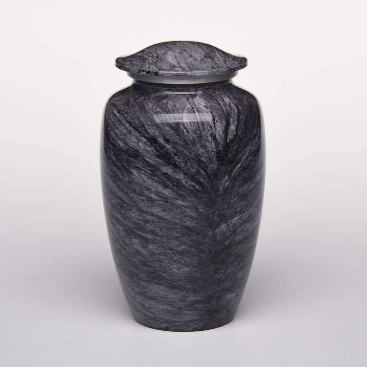 Timeless Tribute Memorial Urn: Black Stone image number 2