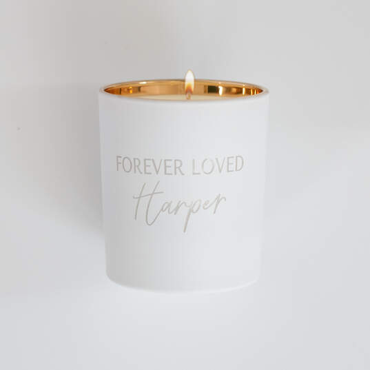Forever Loved Custom Engraved Candle image number 3