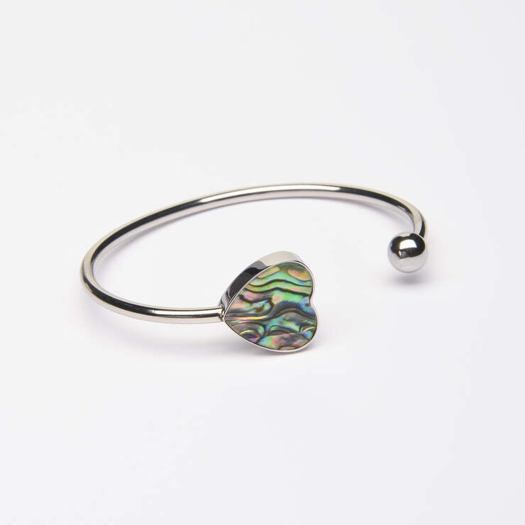 Eternity Heart Abalone Bangle