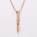 Radiant Twist Pendant with Chain: Rose Gold image number 1
