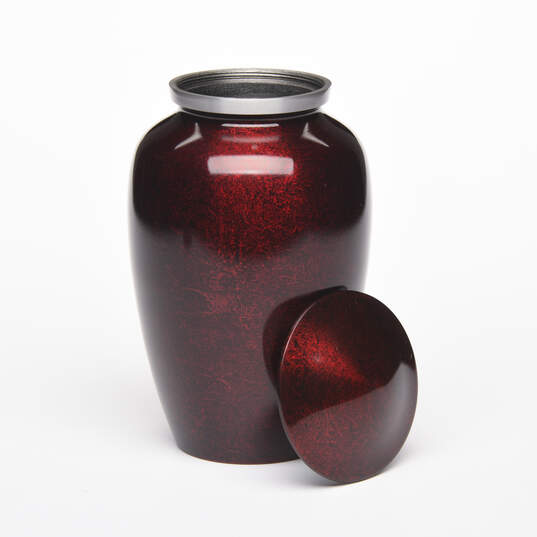 Serenity Alloy Urn: Ruby image number 2