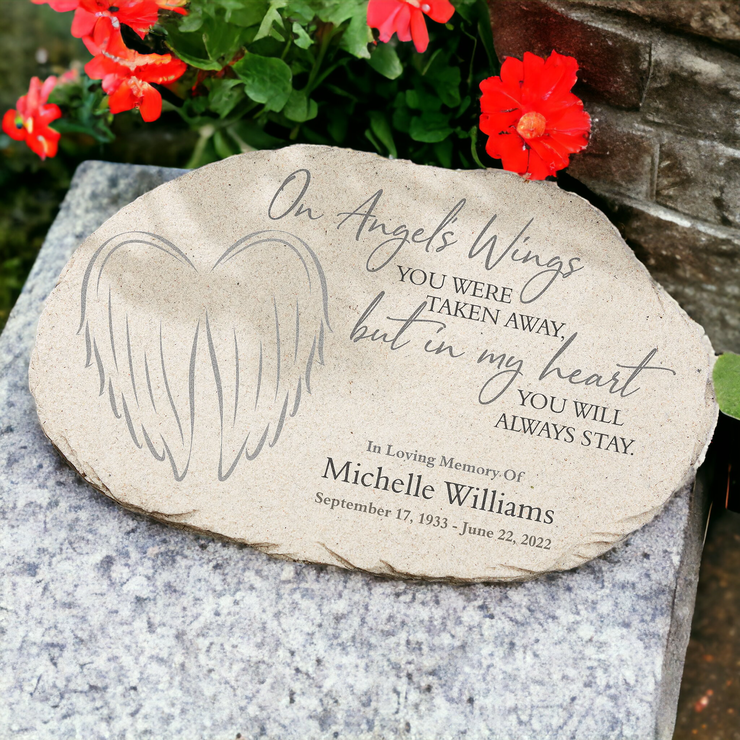 Angel Memorial Garden Stone