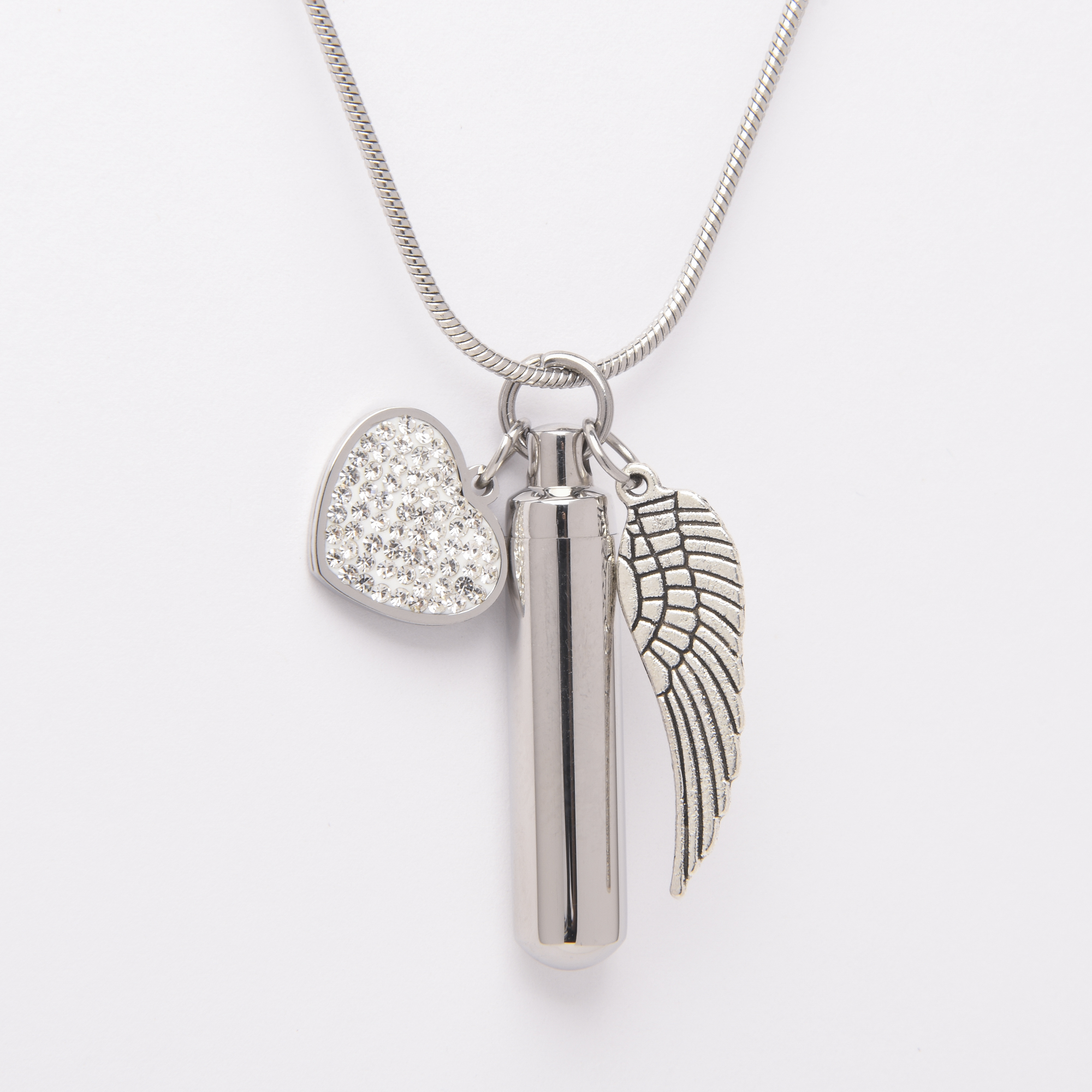 Eternal Love Angel Wing Pendant with Chain