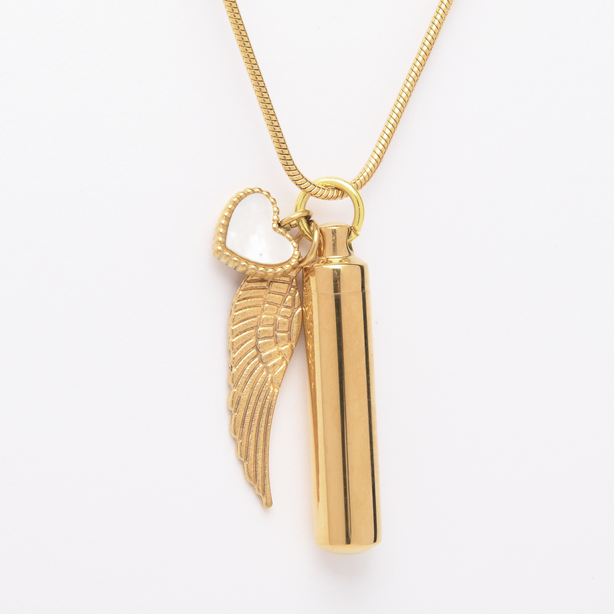 Eternal Love Angel Wing Pendant with Chain