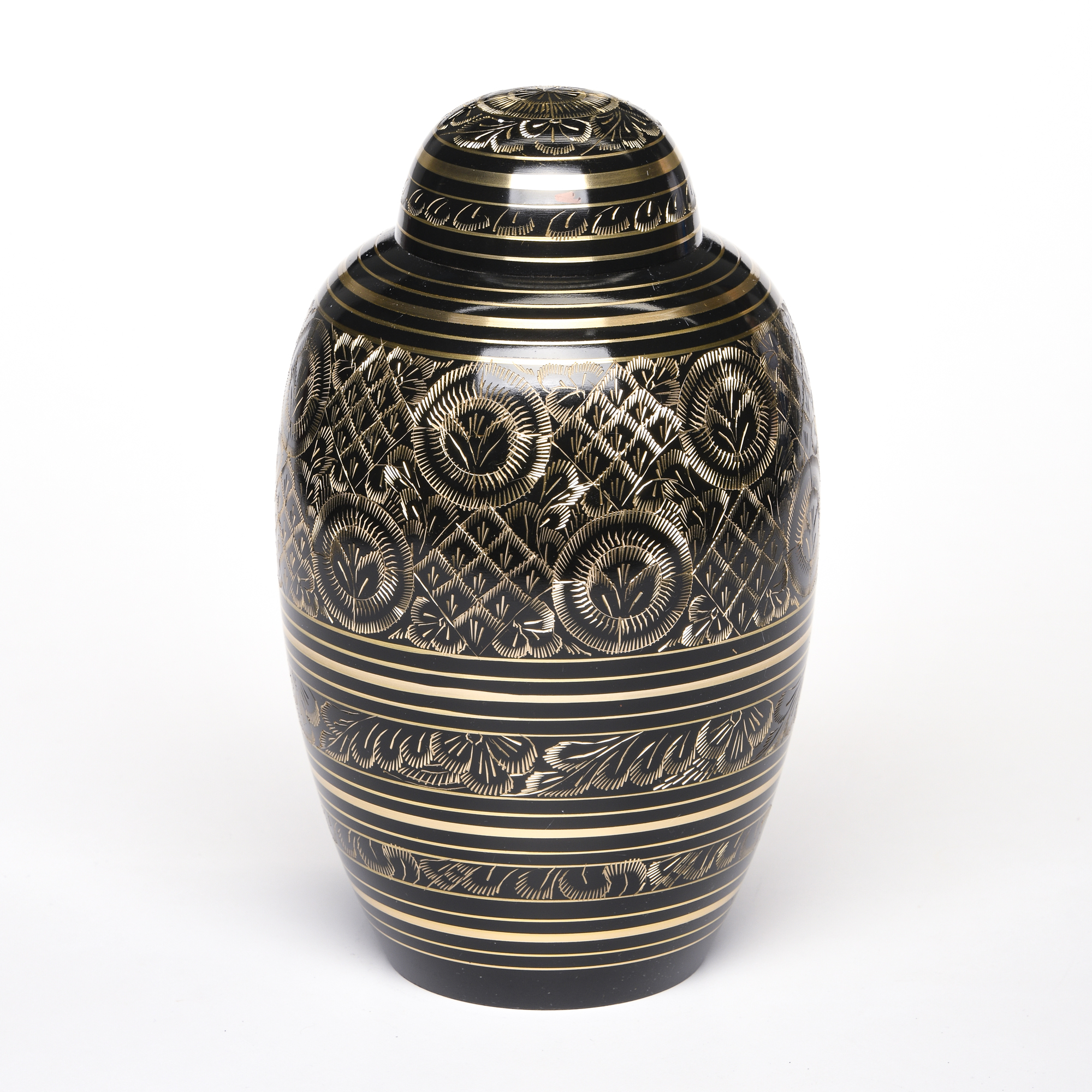 Floral Legacy Etched Brass Urn | Afterall